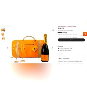 The Veuve Clicquot traveler bag